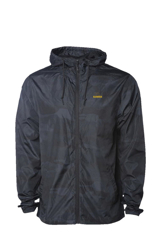 Klowder - Black Camo Water Resistant Windbreaker